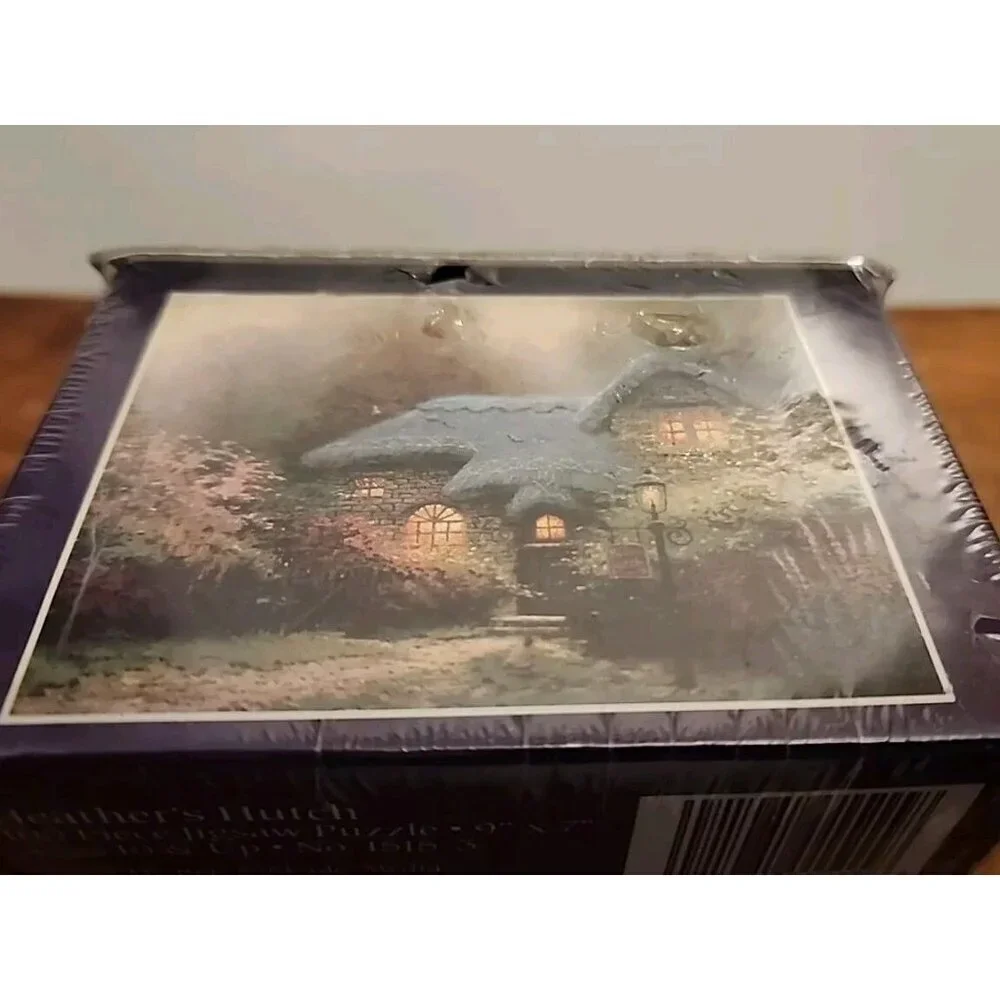 Thomas Kinkade Miniature Jigsaw Puzzle Painter of Light 100 Pc Heathers Hutch